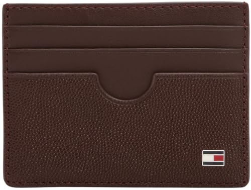 Tommy Hilfiger TH FLAG CC HOLDER Erkek Cüzdan, Kahverengi, Tek Beden