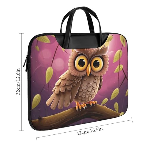 Laptop Shoulder Bag 16.5 Inch Laptop Bag Owl Computer Bag Messenger Bag miniatura 3