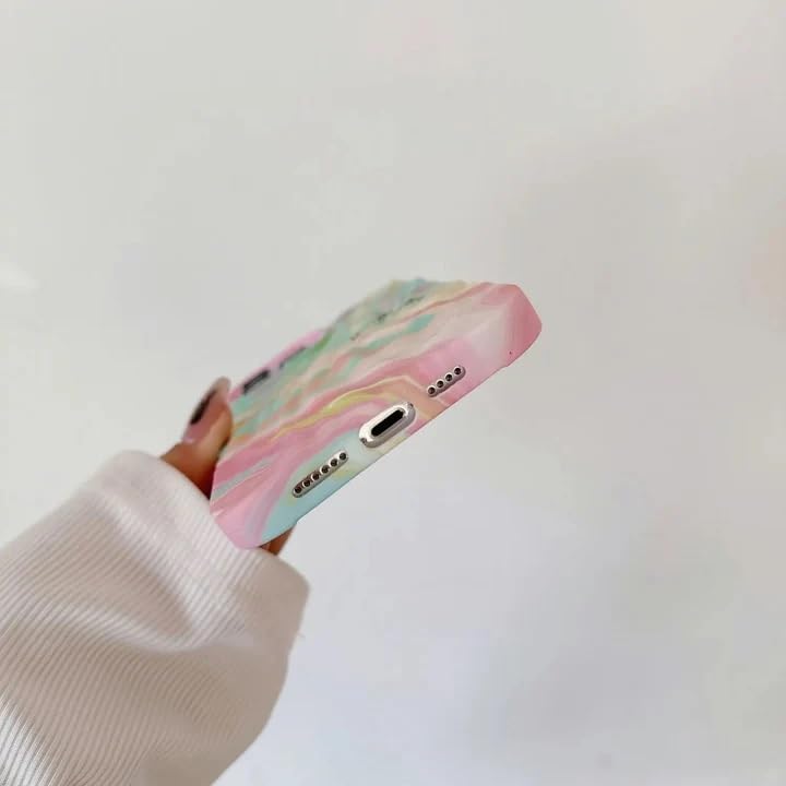 Image of COVERLY for iPhone 14 Pro Max 3D Luxury Rainbow Nice Day Phone Case,Premium Texture Trendy Retro Cute Multi Artistic Cool Design -Aesthetic Shades Love Heart Princess Cover for Apple iPhone 14 Pro Max