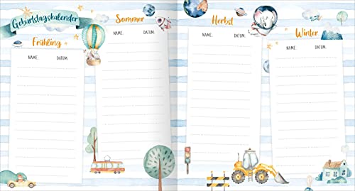 Meine ersten Freunde – Fahrzeuge (Aquarell-Optik): Freundebuch für Kita, Krippe, Kindergarten | für Jungen und Mädchen ab 2 Jahren