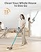 EUARY Cordless Vacuum Cleaner 600W 60Kpa Stick,Up to 75Mins, Vacuum Cleaner for Home Rechargeable Wall Mount OLED Color Screen Anti-tangled Vacuum for Car,Hardwood Floor,Carpets,Pet Hair EHBL