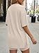 LILLUSORY Womens Lounge Sets Shorts 2 Piece Matching Beach Summer Vacation Travel Cruise Outfits 2026 Pajamas Casual Sweatsuits Gym Workout Spring Clothes Beige M