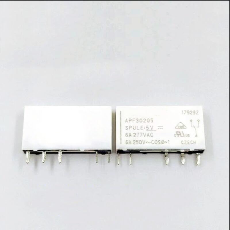 Relé APF30205 de 2 piezas 5 V CC 5 V 5 pines para reemplazo de componentes en PCB