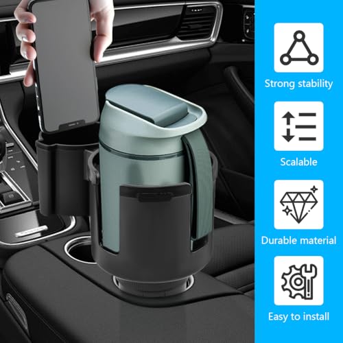 Extensor Ajustable para Portavasos de Auto 2-en-1 miniatura 4