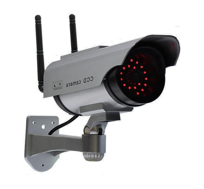 Full Red LED Lights Dummy Cameras Solar Panel Scary CCTV Dog Deters Intruder Away Home Garden Warehouse Monitor Imitation Security Bullying Purpose-image-25