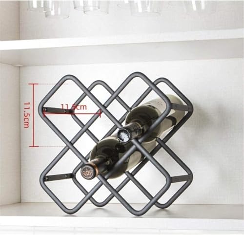 Soporte para botellas de vino 5 botellas apilable y plegable miniatura 3