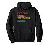 Photo Gallery legend since september 2008 vintage 2008 men women birthday felpa con cappuccio Photo Gallery legend since september 2008 vintage 2008 men women birthday felpa con cappuccio