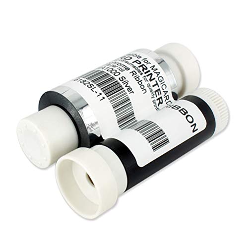 Cinta monocromo plateada para impresoras Magicard Enduro 3E miniatura 3
