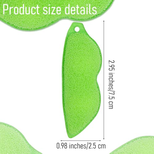 Image of 6 Pcs Magic Beans Bottle Cleaner Sponge Reusable Bean Shape Water Bottle Cleaning Sponge Green Heat Resistance Bottle Brush for Internal Cleaning of Small Mouth Cleaning Tools