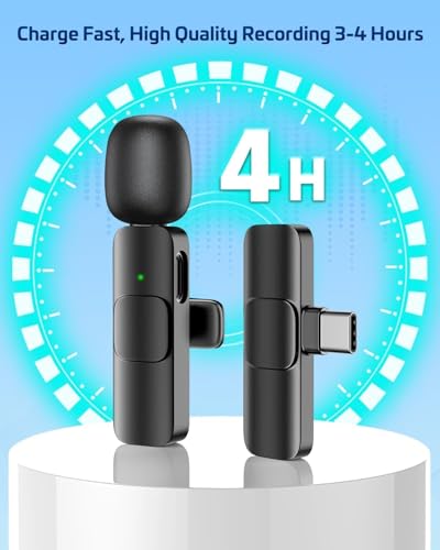 Image of DDLC K8 Wireless Lavalier Microphone | Noise Cancelling Collar Mic for All Smartphones | Plug & Play Clip-on Microphone for YouTube | Vlogging, Podcasts & Video Recording (k8)
