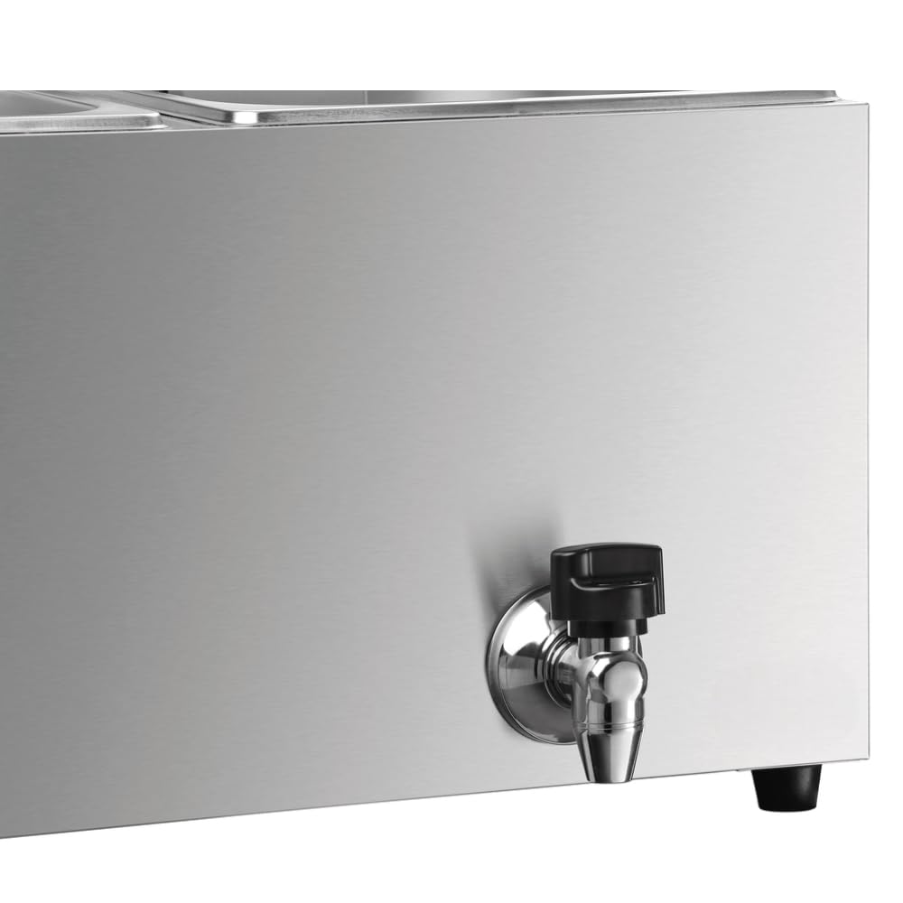 MBH - Freidora profesional doble de 18 Litros. Freidora eléctrica con control digital para hostelería