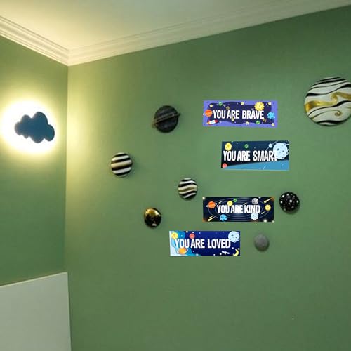 Vinilos decorativos con frases motivacionales 11x4 pulgadas set 4 miniatura 3