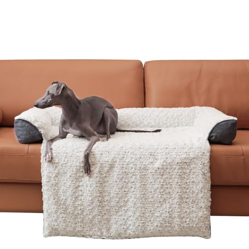 TSEB4TEP Luxurious Calming Dog Bed Mats, 45' Large Dog Couch Bed for Furniture Protector with...
