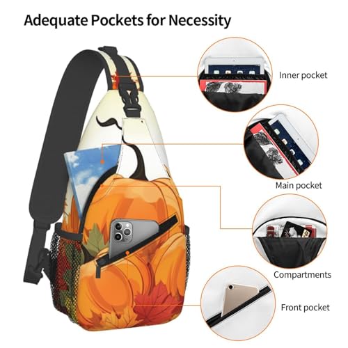 Bolso cruzado deportivo tipo bandolera negro para adultos miniatura 4