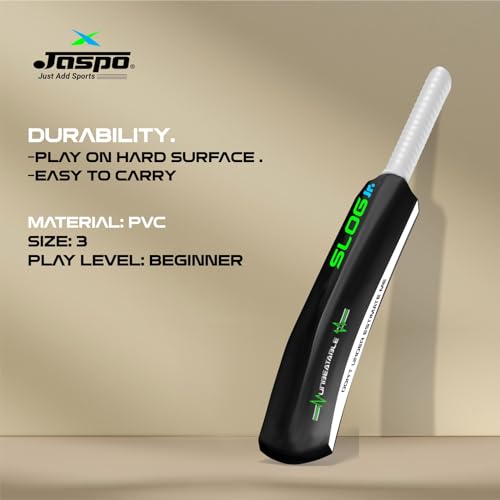 Image of Jaspo SLOG Plastic Tennis Cricket Bat Junior Size Bat (28 inch) for All Age Group (SLOG Cricket BAT) (SLOG Junior (Upto 10 Years))