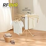 Clothes Drying Rack Tripod,Laundry Hanger Dryer Rack,Portable Drying Rack,Outdoor Clothes Rack-Drying Rack Clothing Laundry Bedroom Household Wooden-16rods - Image 4