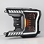 Perfit Zone Headlight Assembly Compatible With FORD F-150 18-20, LED Headlamp Assembly with DRL Turn Signal,Black(Pair)