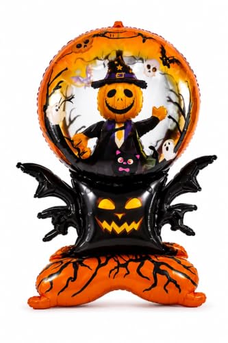 Image of AMFIN Halloween Witch Crystal Ball Foil Balloon Decoration
