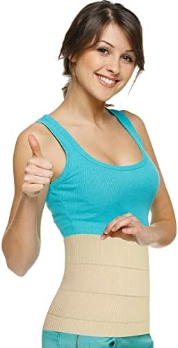 Dyna Sego Elastic Abdominal Corset 4 Panel Support Belt Binder With Vertical Adjustments For Women After Delivery,Universal Size Elastic Corset Post Pregnancy Waist Belt,Abdominal Support