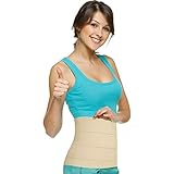 LADY HAWK Dyna Sego - Corsé abdominal elástico de 4 paneles con ajustes verticales para mujeres después del parto. Corsé elástico abdominal de tamaño universal para después del embarazo
