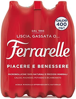 Ferrarelle Acqua Minerale Effervescente Naturale 1.5L (Confezione da 6)