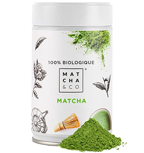 Matcha & CO Thé Matcha 100% Biologique 80 g [Qualité