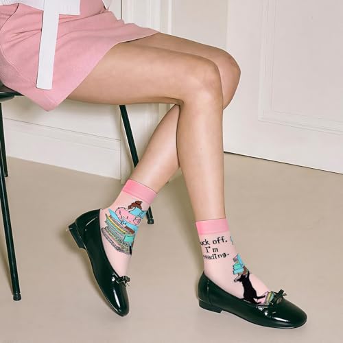 Image of Funny Socks for Women and Teenage Girls, Cute Crazy Unique Novelty Gifts | Gifts for Valentines Birthdays Easter Mothers Day Christmas Stocking Stuffers