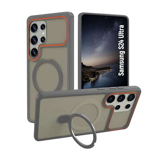 Image of AIBEX Back Cover Case for Apple iPhone 15 Pro MagSafe Compatible | Slim Case with Wireless Charging Support | Anti-Scratch, Shockproof, Anti-Fingerprint & Lightweight Military Protective Cover - Grey