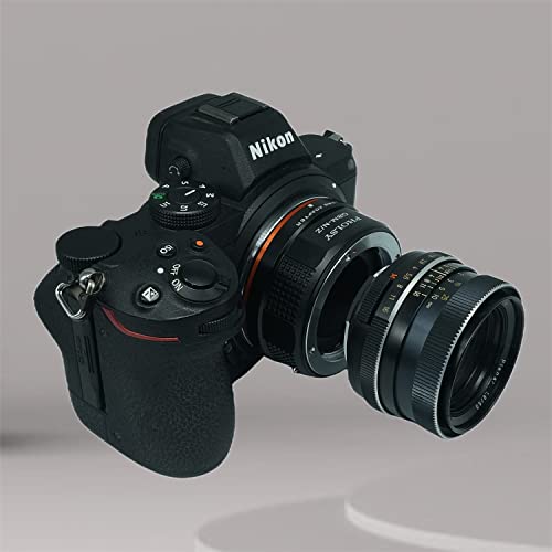 Image of PHOLSY Lens Mount Adapter Compatible with Rollei QBM Mount Lens to Nikon Z Mount Camera Body Compatible with Nikon Z fc, Z30, Z9, Z8, Z6 II, Z7 II, Z6, Z7, Z5, Z50