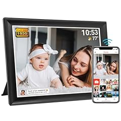Cornice digitale Frameo da 64 GB da 10,5 pollici con WiFi, Smart 1920 x 1280 FHD IPS Touch Screen, rotazione automatica, supporta schede SD e dispositivi USB, 2,4/5 GHz, condividi istantaneamente i