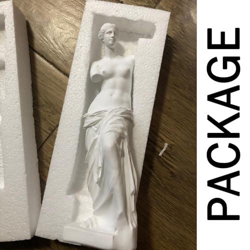 Estatua Venus de Milo de resina blanca 11.5 x 3.15 x 2.16 in miniatura 6