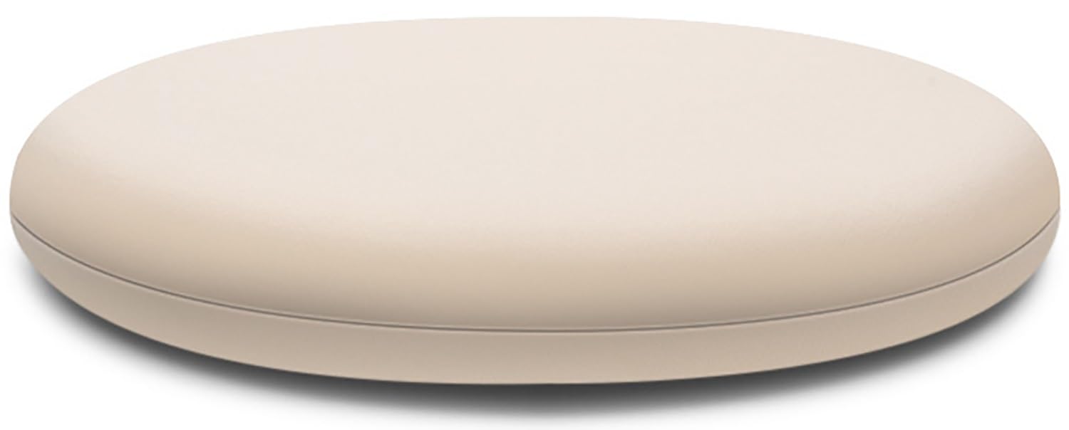 Moismk Beige Round Chair Cushion 40/35/45Cm Seat Cushion Memory Foam Anti-Slip Soft Round Stool Cushion Chair Pad(,Diameter: 40Cm)