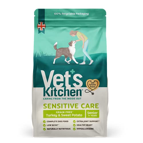 Vet's Kitchen Trockenfutter für Hunde, Senioren, getreidefrei, Truthahn & Süßkartoffel, 2,2 kg