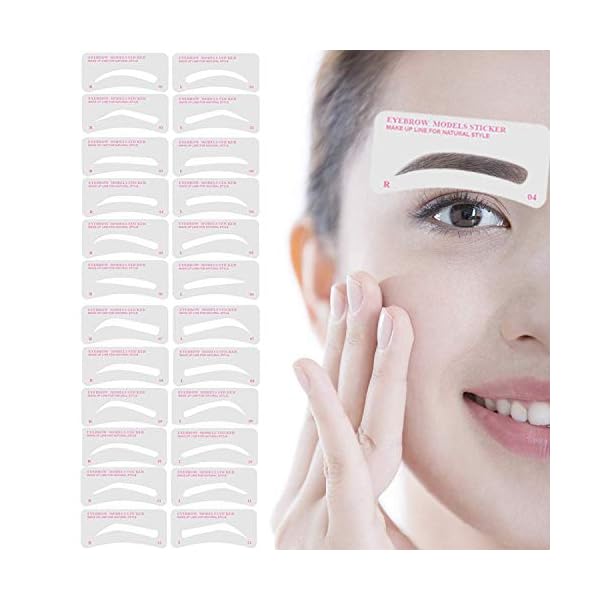 Eyebrow-Stencil-12-Eyebrow-Shaper-Kit-Reusable-Eyebrow-Template-3-Minutes-Makeup-for-Beginners-and-Professionals-Pack-of-12 Eyebrow Stencils, 12 Eyebrow Shaper Kit, Reusable Eyebrow Template, 3 Minutes Makeup, for Beginners and Professionals…