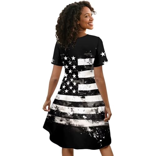 Image of Women's Summer Formal Dresses Short Sleeve Wrap V Neck Dresses Bridesmaid Wedding Guest Dress with Pockets