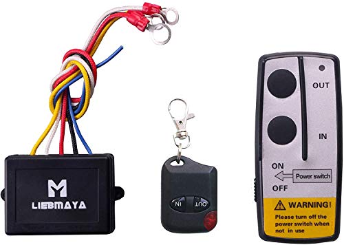 LIEBMAYA Treuil sans fil télécommande pour camion, jeep, ATV, SUV, 12 V Cover