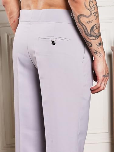 Image of Gurkha Pants for Men | Trouser for Men | Formal Pant | Double Button | Loose Fit Trouser High Waist Pleated Casual Trousers | Vintage Straight Leg Pants for Office Smart Casual Travel Party