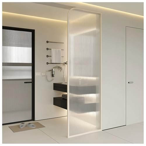Panel de ducha de 50 x 140 cm, diseño moderno para el hogar u oficina, divisor de ducha Slish blanco h & Ele.