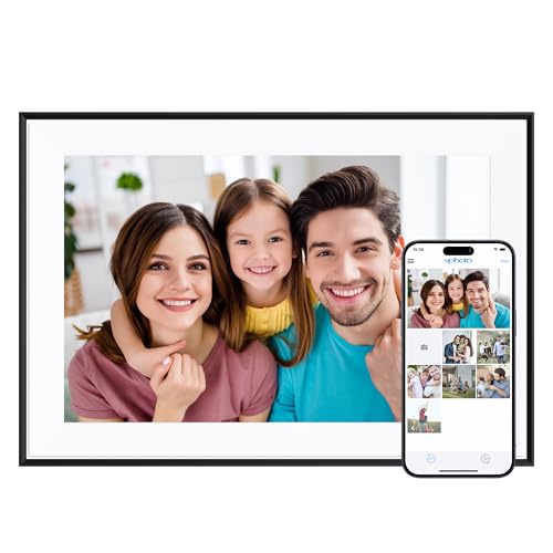 Dragon Touch Digital Picture Frame – 10.1 inch IPS Touch Screen WiFi Digital Photo Frame Display, 16GB Storage, Auto-Rotate, Share Photos via App