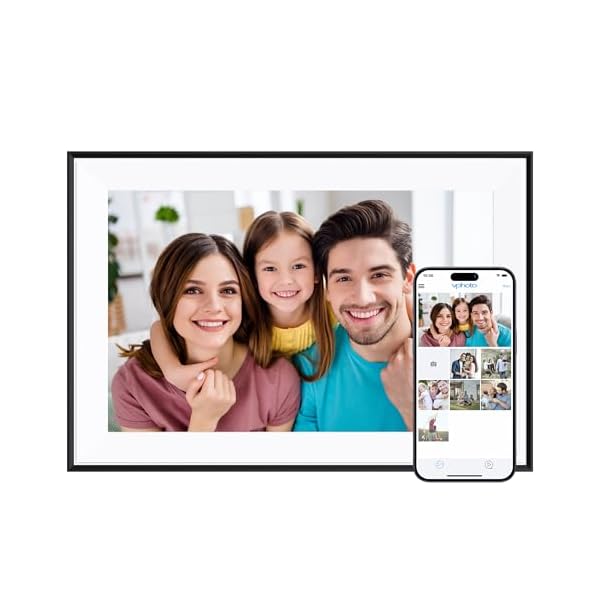 Dragon Touch Digital Picture Frame – 10.1 inch IPS Touch Screen WiFi Digital Photo Frame Display, 16GB Storage, Auto-Rotate, Share Photos via App