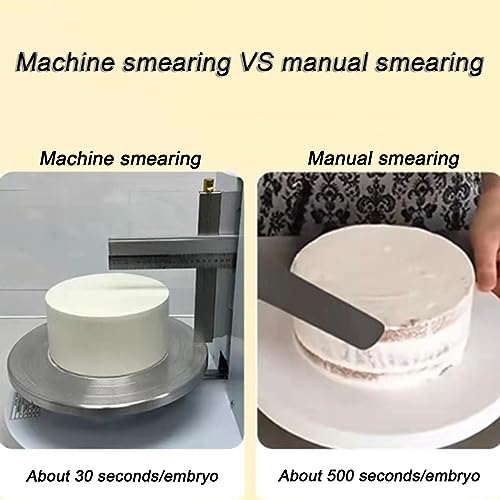 Machine à glaçage Automatique pour gâteaux, étaleur de crème électrique pour Un glaçage Lisse sur gâteaux de 10 à 30 cm, idéale pour Les gâteaux d'anniversaire.
