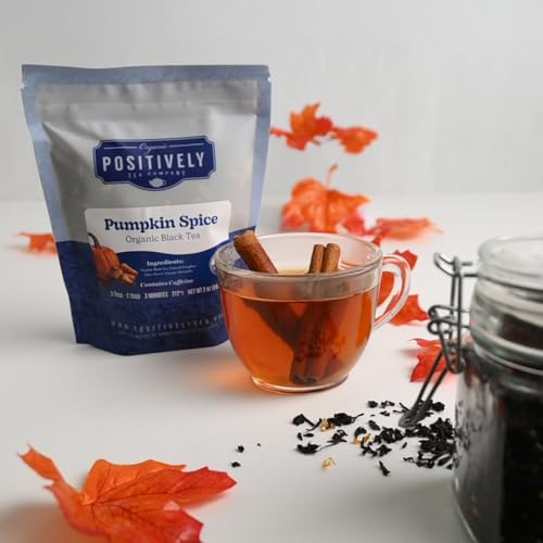 Image of Organic Positively Tea Company, Pumpkin Spice Black Tea, Loose Leaf, 4 Ounce