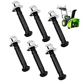 ASP2400D 2-Stage Snow Blower Shear Pin Set Compatible with EGO 24 inch and 28 inch 2-Stage Snow Blower SNT2800 SNT2806, SNT2807, SNT2400, SNT2416, SNT2406, SNT2405, Includes 6 Pins and Lock Nuts,
