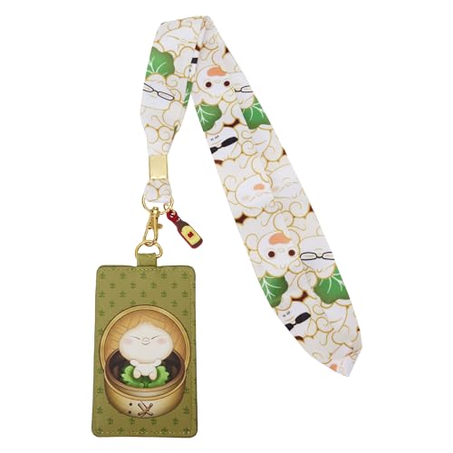 Lanyard Loungefly Pixar Bao avec porte-carte en forme de panier vapeur