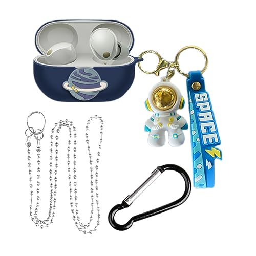 For WF-1000XM5 用の ケース カバー シリコン 保護カバー 傷防止 落下防止 耐衝撃 装着充電可能 防水 防塵 創造性 かわいい 人気 漫画 ソフトカバー ワイヤレスノイズキャンセリングイヤホン WF-1000XM5 対応 (A14)