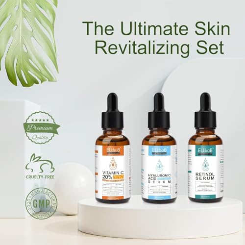 Age-Defying Serum Trio with Vitamin C, Retinol & Hyaluronic Acid - Image 5