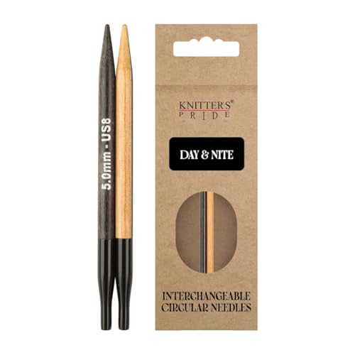 Image of Knitter's Pride Day & Nite Normal Interchangeable Circular Needles 5 inch inch (13cm) - US Size 8 (5mm)