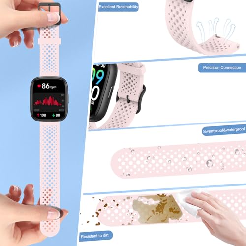 Correa de silicona para reloj inteligente MMBX IDW26 rosa miniatura 2