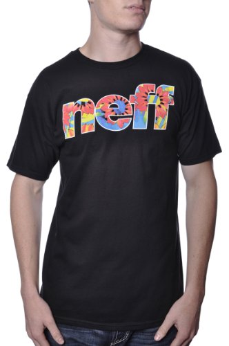 neff Men's Corpi Filled T-Shirt, Black, X-Large