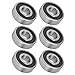 10PCS Rubber Sealed Ball Bearing, Deep Groove Ball Bearings for Linear Motion Devices, Radial Miniature Bearings with Premium Bearing Steel, Standard Size for Industrial Machinery (6304 Rubber Seal)